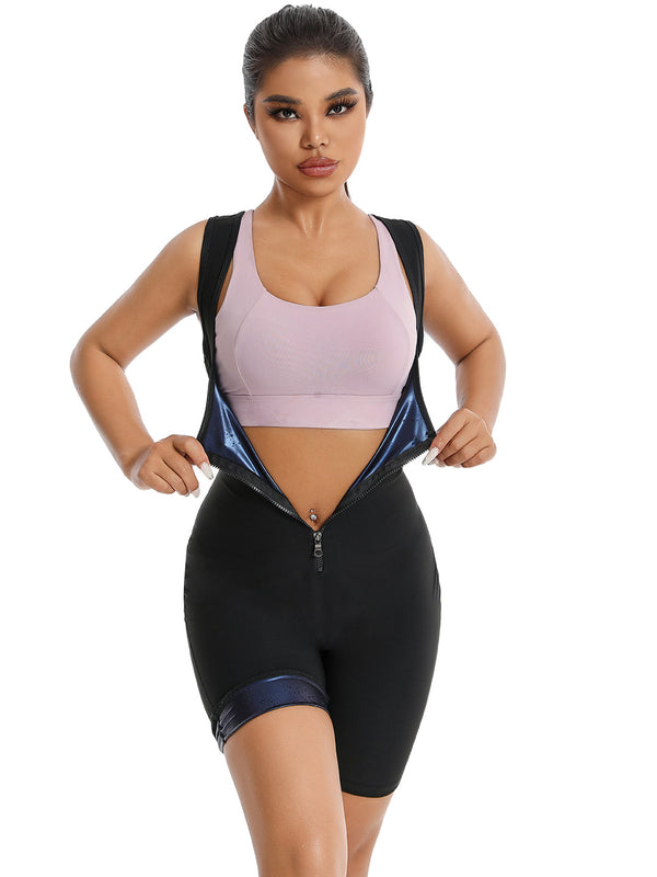 Sauna Suit for Women, Weight Loss Sauna Shirt, Sweat Vest Waist Trainer